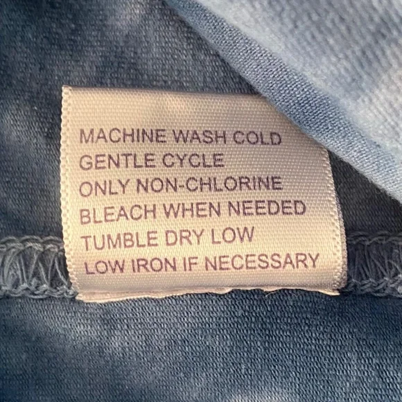 Fuda Tie-Dye Capri Athletic Leggings in Blue/White - Size M - Picture 9 of 9